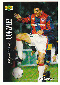 Esteban Fernando Gonzalez San Lorenzo 1995 Upper Deck Futbol Argentina #80